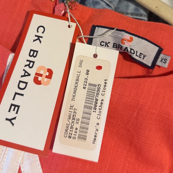 CK Bradley Coral White Dress XS - Picture 4 of 6